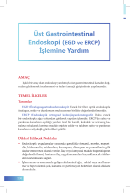 41. Üst Gastrointestinal Endoskopi (EGD ve ERCP) İşlemine Yardım