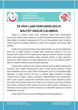 ex vivo lung perfusion (evlp) - Türkiye Kamu Hastaneleri Kurumu