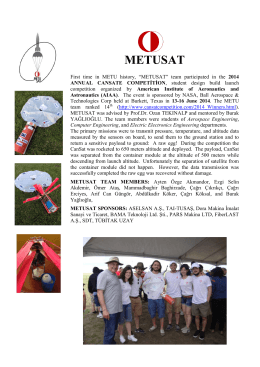 METUSAT - Department of Aerospace Engineering at METU