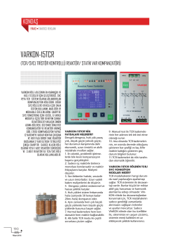 VARKON-15TCR - Elektrik Dergisi