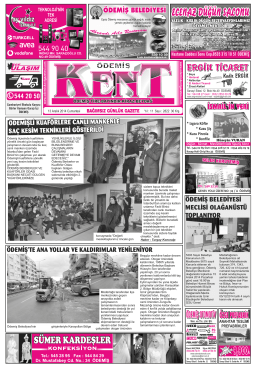 13-12-2014 Tarihli Kent Gazetesi