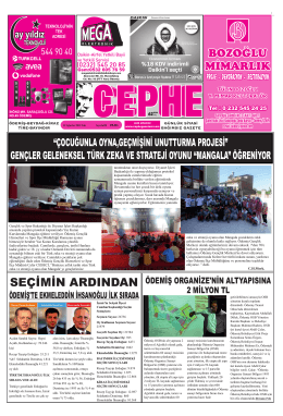 12.08.2014 Tarihli Cephe Gazetesi