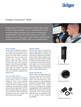 Ürün bilgileri: Dräger Interlock® 7000