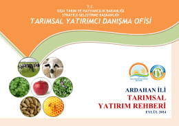 ardahan - TC Gıda Tarım ve Hayvancılık Bakanlığı