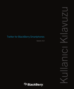 Twitter for BlackBerry Smartphones