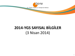 2014-YGS Sayısal Bilgiler - lys 2013 terci̇h klavuzu