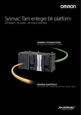 Sysmac: Tam entegre bir platform