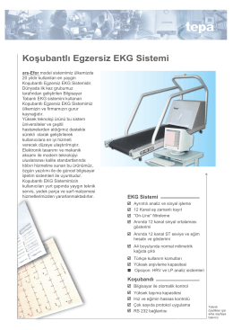 Koşubantlı Egzersiz EKG Sistemi - Tepa Tıbbi ve Elektronik Ürünler