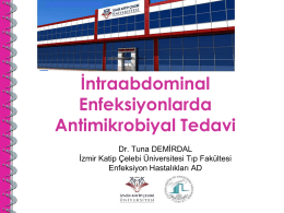 İntraabdominal Enfeksiyonlarda Antimikrobiyal Tedavi