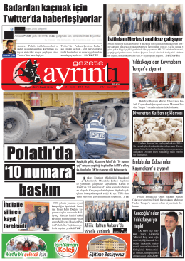 23 Eylül 2014 Salı - Polatlı Gazete Ayrıntı