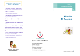 obezite el broşürü - Çayırova Toplum Sağlığı Merkezi