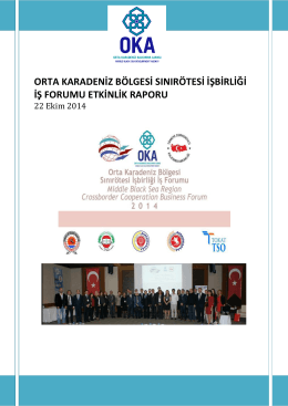 orta karadeniz bölgesi sınırötesi işbirliği iş forumu etkinlik