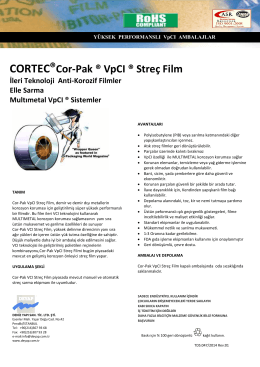 CORTEC®Cor-Pak ® VpCI ® Streç Film