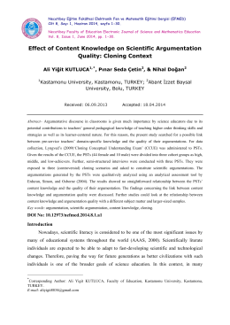 Effect of Content Knowledge on Scientific Argumentation Quality