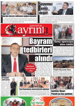 1 ekim 2014 çarşamba - Polatlı Gazete Ayrıntı