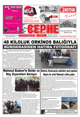 13.02.2014 Tarihli Cephe Gazetesi