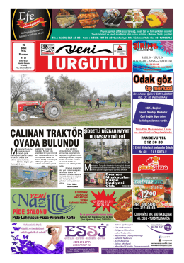 e-gazete - Yeni Turgutlu Gazetesi