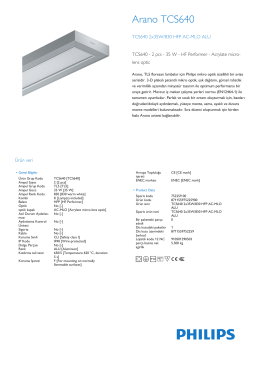 Product Leaflet: PMMA ya da polikarbonat mikro mercek optikler (AC