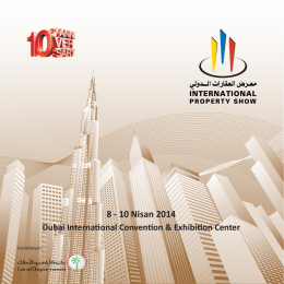 8 - 10 Nisan 2014 Dubai International Convention