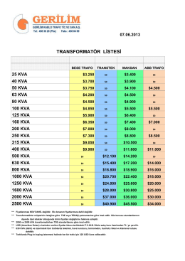 trafo fiyatları - ( 20140807112702 )