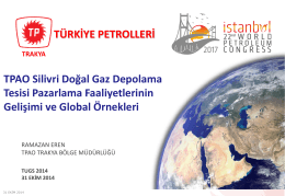Ramazan Eren - Türkiye Uluslararası Yeraltı Doğal Gaz Depolama