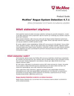 Rogue System Detection sayfası