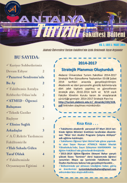 Slayt 1 - Akdeniz Üniversitesi