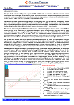 Piyasa Yorumu - Turkborsa.net