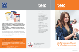 telc Türkisch-Zertifikate: Für alle, die mehr können