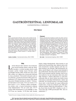 PDF - Gastrointestinal Lenfomalar