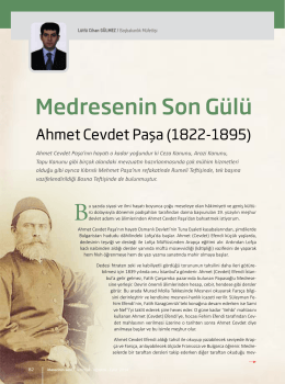 Medresenin Son Gülü Ahmet Cevdet Paşa Lütfü Cihan GÜLMEZ