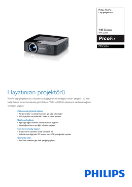 PPX3614/EU Philips Cep projektörü