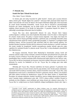 17. Mustafa Ateş Emekli Din İşleri Yüksek Kurulu üyesi Olay Adam