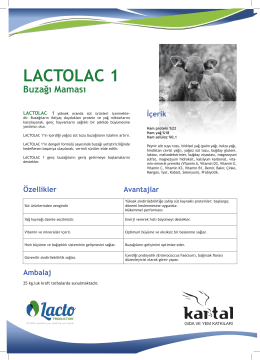 LACTOLAC 1 Buzağı Maması
