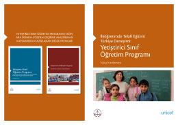 İlköğretimde Telafi Eğitimi Türkiye Deneyimi