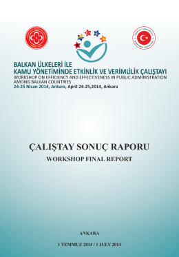 Balkan Ülkeleri İle Kamu Yönetiminde Etkinlik ve Verimlilik Çalıştayı