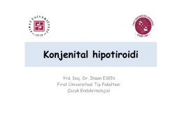Konjenital hipotiroidi