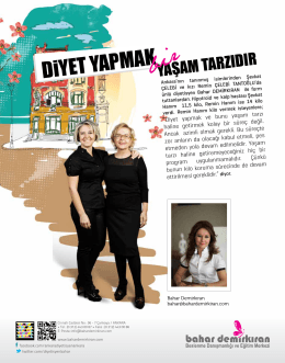 MAG Dergisi - Ocak 2013 DİYET YAPMAK BİR