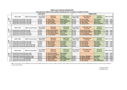 Bor İlçe Nöbet Listesi - Niğde Halk Sağlığı Müdürlüğü
