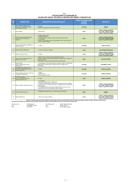 kamu hizmet standartları tablosu