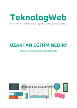 pdf dosyasını - Teknolog Web