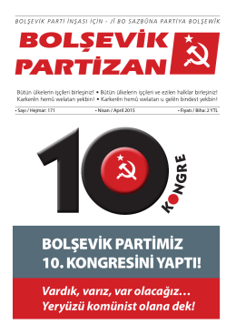bolşevik partimiz 10. kongresini yaptı!