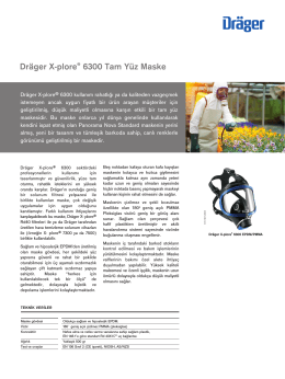 Ürün enformasyonları: Dräger X-plore® 6300 Tam Yüz Maske (PDF)