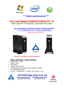 Maple Smart PC 7500 - AS/COM Bilgi İşlem A.Ş.