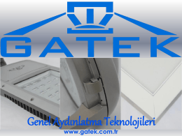 Katalog - GATEK Genel Aydınlatma Teknolojileri