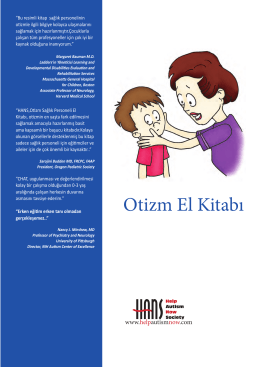 Otizm El Kitabı - Help Autism Now Society