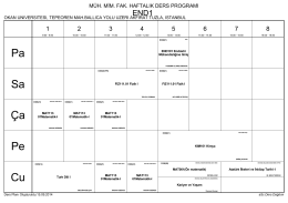 Ders programını görmek için tıklayınız.