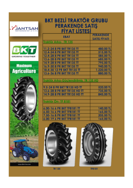 bkt bezli traktör grubu perakende satış fiyat listesi