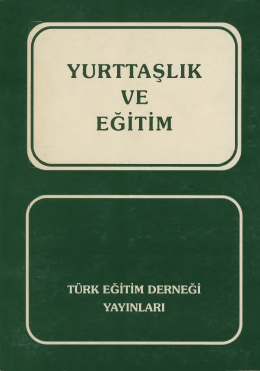 Yurttaşlık ve Eğitim - Türk Eğitim Derneği