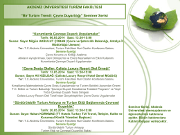 GREEN EARTH - Akdeniz Üniversitesi